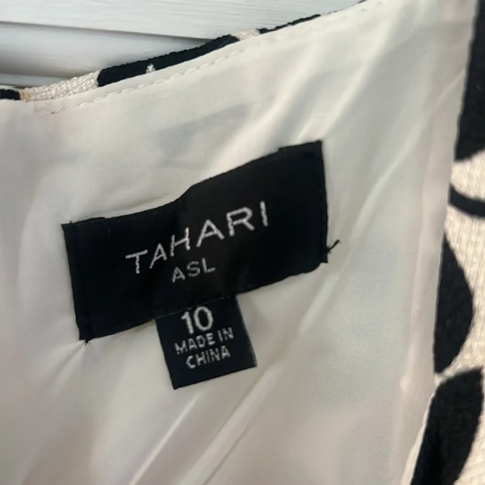 Tahari ASL print fringe dress Sz 10 - Picture 8 of 8
